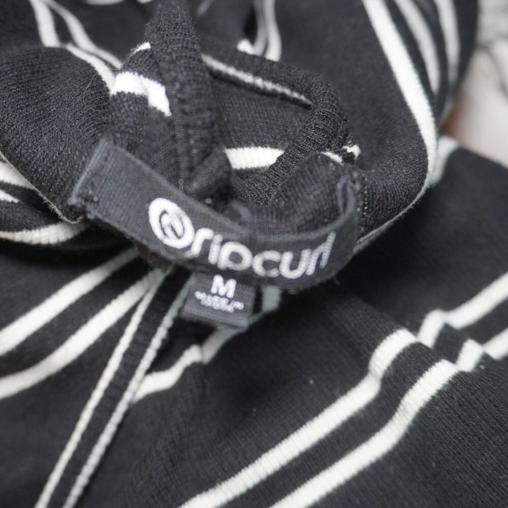 Rip Curl Womens Black & White Stripe Sleeveless Maxi Shirt Dress Size Medium - Picture 9 of 9